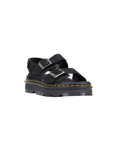 Sandales femme Dr. Martens noires premium buckle