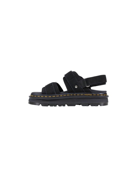 Sandales femme Dr. Martens noires premium buckle