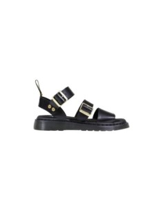 Sandales femme Dr. Martens noires structured