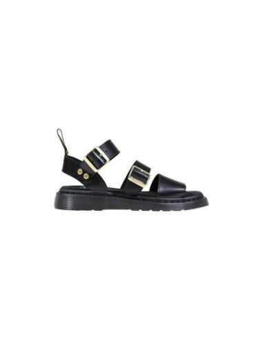 Sandales femme Dr. Martens noires structured