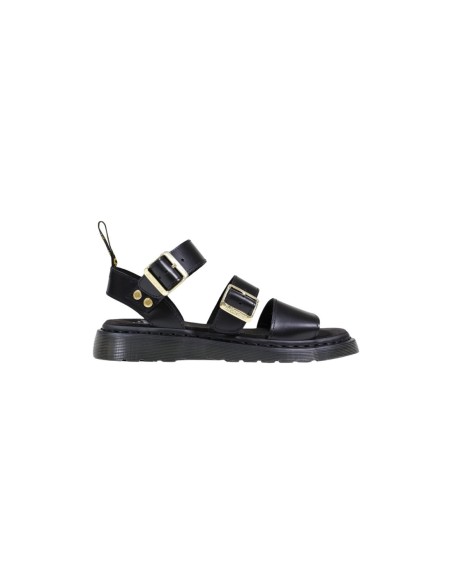 Sandales femme Dr. Martens noires structured