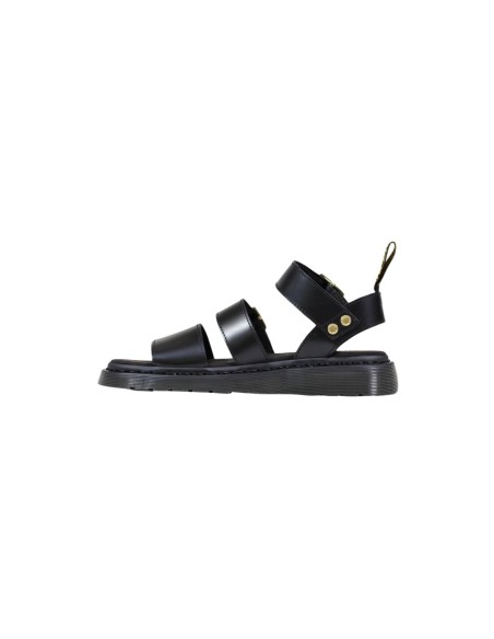 Sandales femme Dr. Martens noires structured