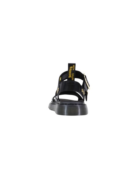 Sandales femme Dr. Martens noires structured