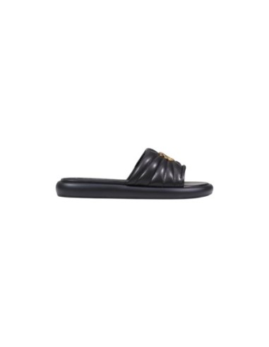 Mules Pinko noires cuir design épuré
