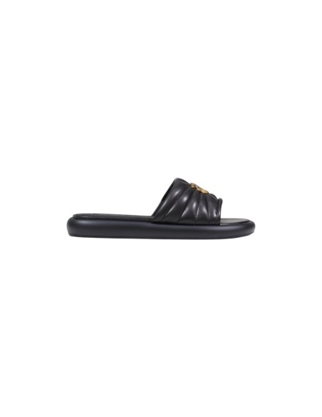 Mules Pinko noires cuir design épuré