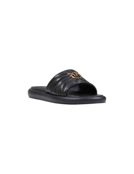 Mules Pinko noires cuir design épuré