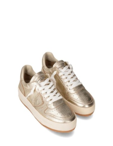 Philippe Model – Baskets dorées | Femme | Baskets