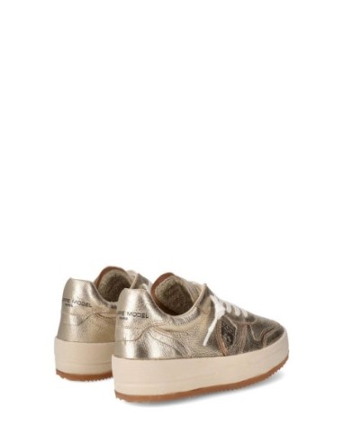 Philippe Model – Baskets dorées | Femme | Baskets