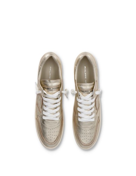 Philippe Model – Baskets dorées | Femme | Baskets