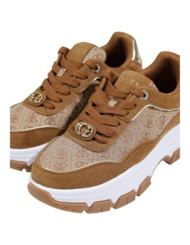 Guess – Baskets marron imprimées | Femme | Baskets