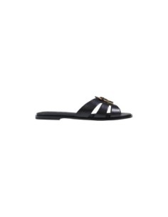 Mules Pinko noires cuir élégance estivale
