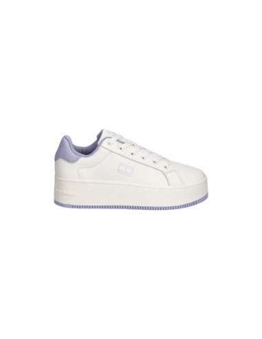 Baskets cuir blanc semelle caoutchouc | Tommy Hilfiger Jeans
