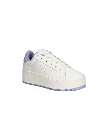 Baskets cuir blanc semelle caoutchouc | Tommy Hilfiger Jeans