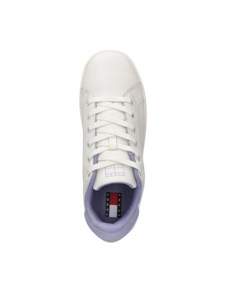 Baskets cuir blanc semelle caoutchouc | Tommy Hilfiger Jeans