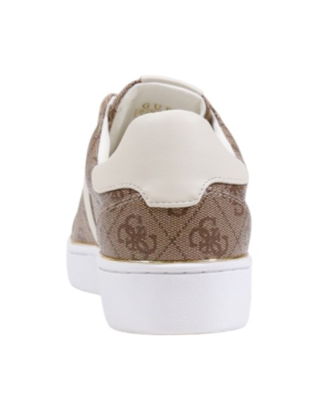 Guess – Baskets beiges imprimées | Femme | Baskets