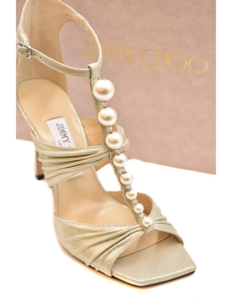 Jimmy Choo – Sandales beiges talons | Femme | Sandales