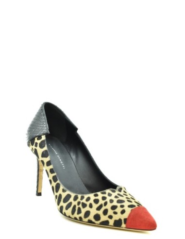 Giuseppe Zanotti – Escarpins beiges léopard | Femme | Escarpins
