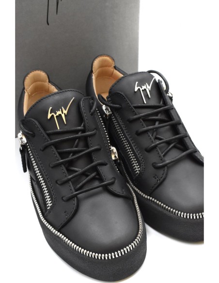 Giuseppe Zanotti – Baskets noires zippées | Femme | Baskets