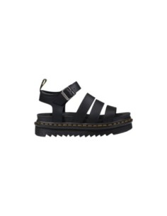 Sandales femme Dr. Martens noires leather buckle