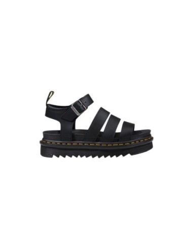 Sandales femme Dr. Martens noires leather buckle
