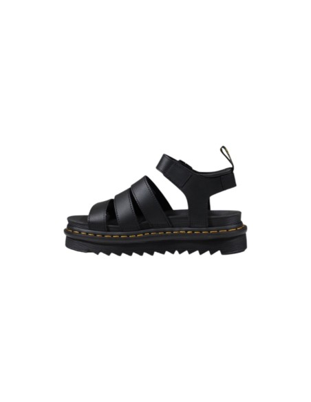 Sandales femme Dr. Martens noires leather buckle