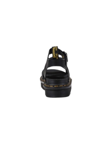 Sandales femme Dr. Martens noires leather buckle