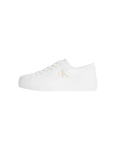 Calvin Klein Jeans – Baskets blanches plateforme | Femme | Baskets