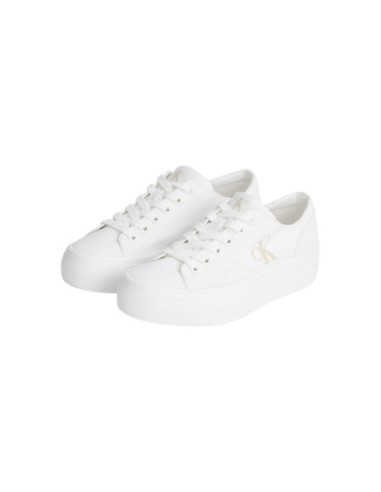 Calvin Klein Jeans – Baskets blanches plateforme | Femme | Baskets
