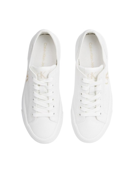 Calvin Klein Jeans – Baskets blanches plateforme | Femme | Baskets