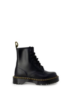 Bottines femme Dr. Martens noires leather rubber sole
