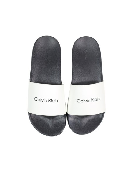 Mules homme Calvin Klein noires pu open style