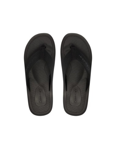 Mules homme Calvin Klein noires polyester essential
