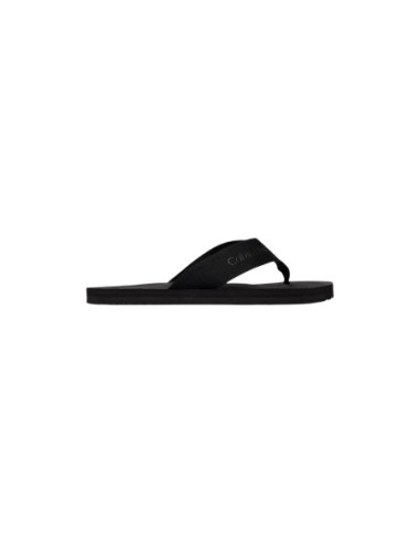 Mules homme Calvin Klein noires polyester essential