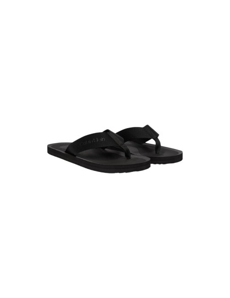 Mules homme Calvin Klein noires polyester essential