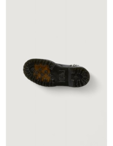 Bottes femme Dr. Martens noires leather textile