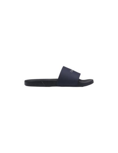 Mules homme Calvin Klein noires PU minimal