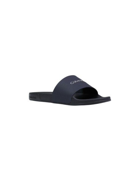 Mules homme Calvin Klein noires PU minimal
