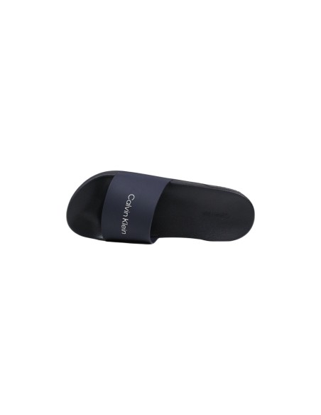 Mules homme Calvin Klein noires PU minimal