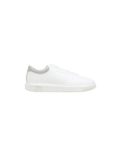 Baskets homme Armani Exchange blanches polyester