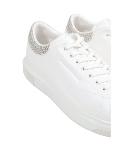 Baskets homme Armani Exchange blanches polyester