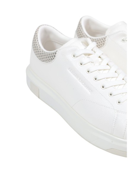 Baskets homme Armani Exchange blanches polyester