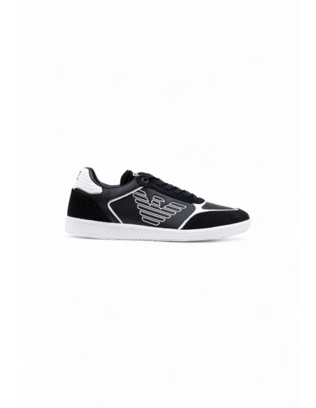 Baskets homme EA7 noires leather sport
