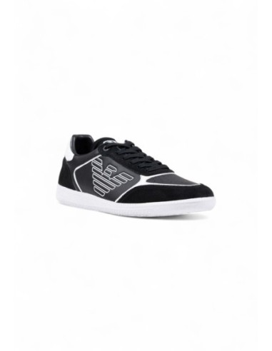 Baskets homme EA7 noires leather sport