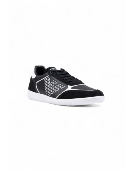 Baskets homme EA7 noires leather sport