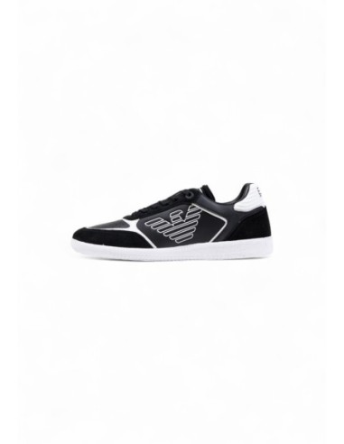 Baskets homme EA7 noires leather sport