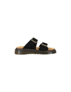 Mules Homme Noires Dr. Martens – Cuir & Boucle