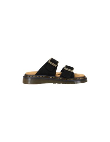 Mules Homme Noires Dr. Martens – Cuir & Boucle