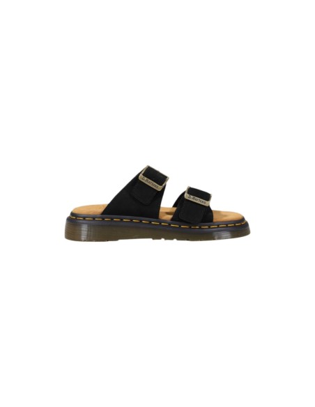 Mules Homme Noires Dr. Martens – Cuir & Boucle