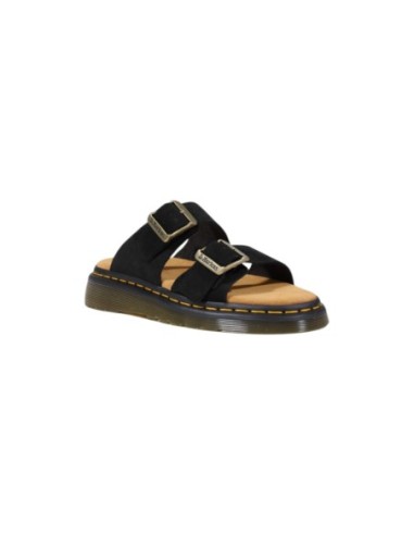 Mules Homme Noires Dr. Martens – Cuir & Boucle