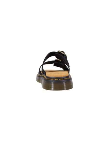 Mules homme Dr. Martens en cuir noir